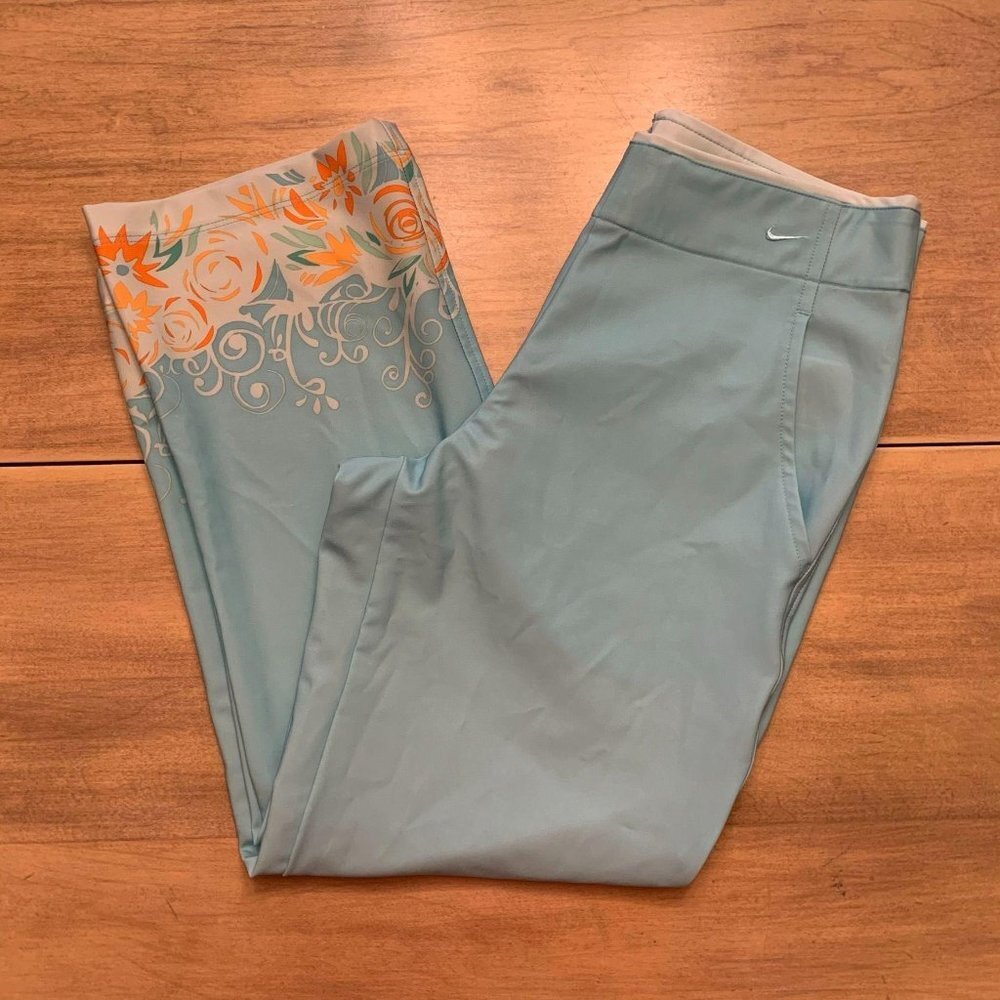 Nike dri fit cropped pants size Xsmall mint green, teal - Picture 5 of 12